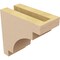 Ekena Millwork 3"W x 6"D x 6"H Classic Mediterranean Rough Cedar Woodgrain TimberThane Corbel, Primed Tan CORUR03X06X06MEDRCPR - alternate 5